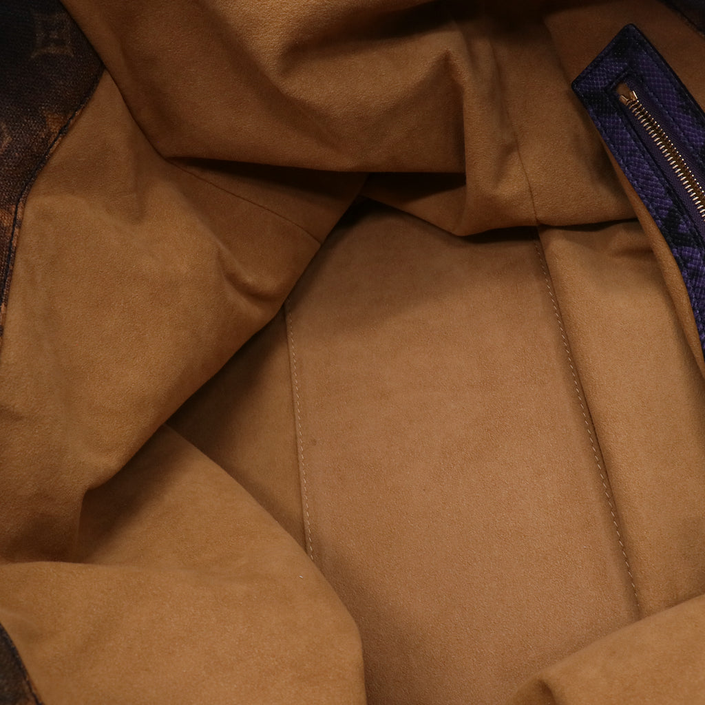 Louis Vuitton Limited Edition Richard Prince Mixed Blue Monogram Heartbreak Jokes Tote Bag Twins B20839