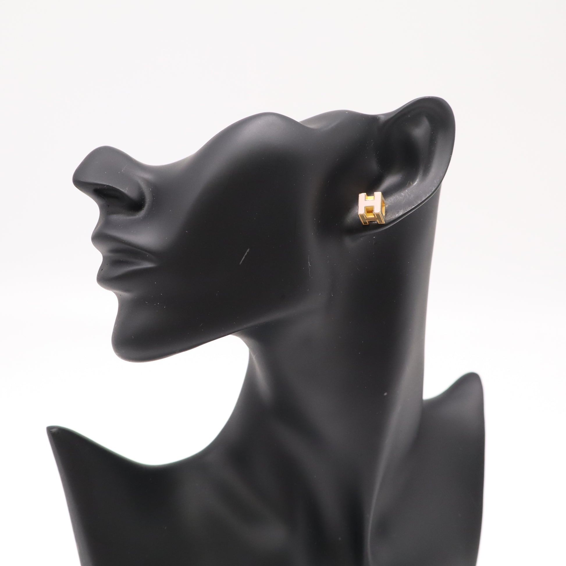 Hermès Mini Pop H Lacquered Metal Stud Earrings W22315