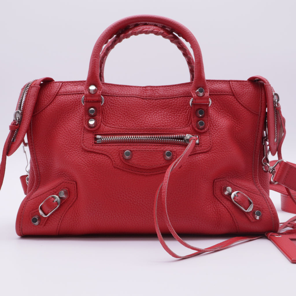 Vibrato Calfskin Classic Silver Hardware S City Rouge Cerise twins