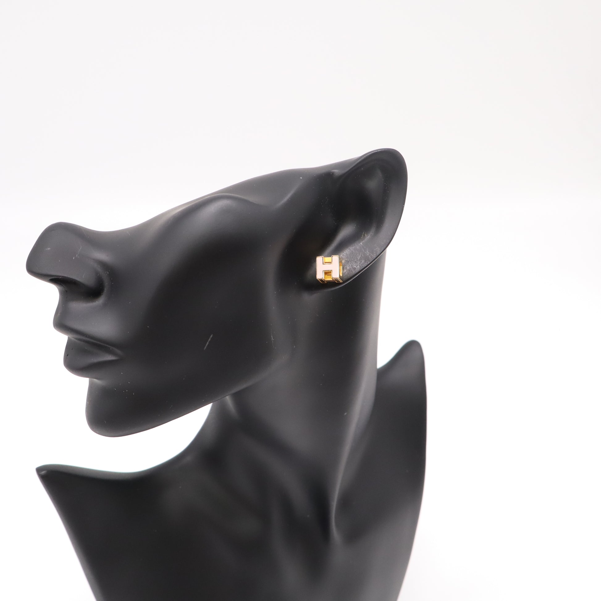 Hermès Mini Pop H Lacquered Metal Stud Earrings W22315