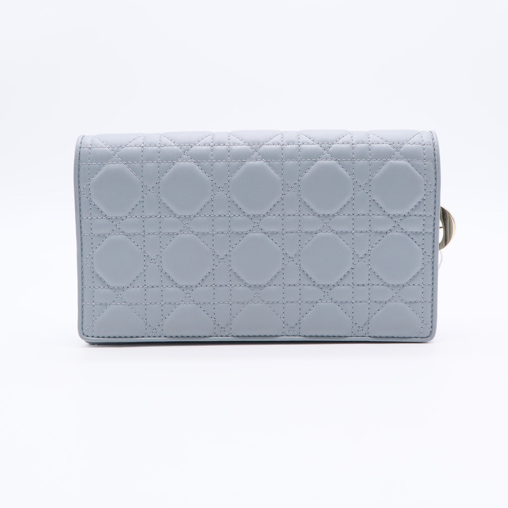 Lady Dior Wallet on Chain Pouch Cannage Quilt Lambskin Twins LDJ2513