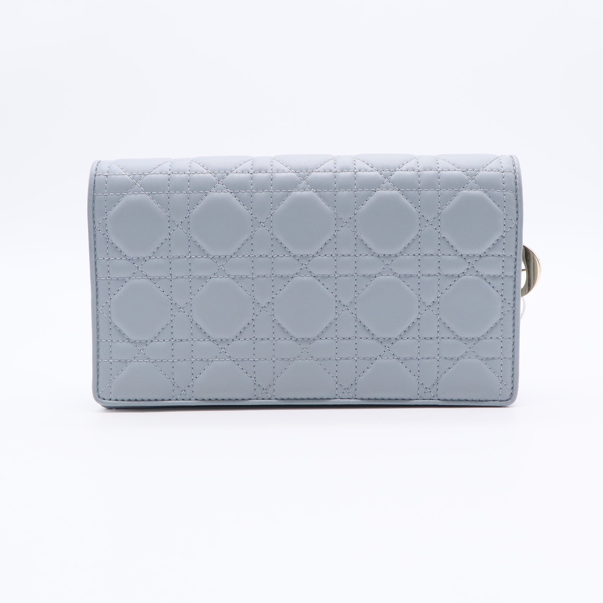 Lady Dior Wallet on Chain Pouch Cannage Quilt Lambskin Twins LDJ2513