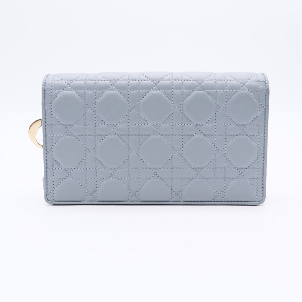 Lady Dior Wallet on Chain Pouch Cannage Quilt Lambskin Twins LDJ2513