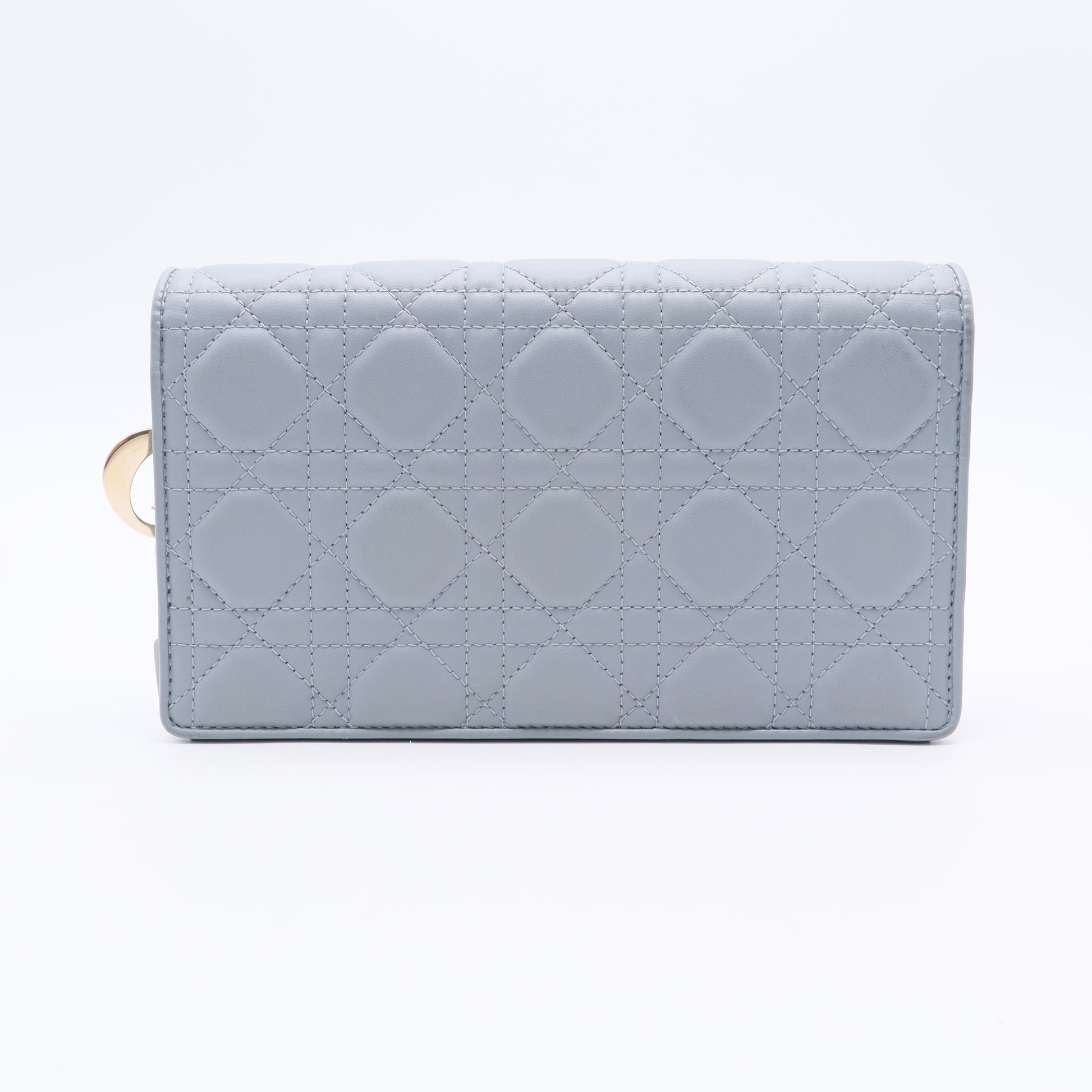 Lady Dior Wallet on Chain Pouch Cannage Quilt Lambskin Twins LDJ2513