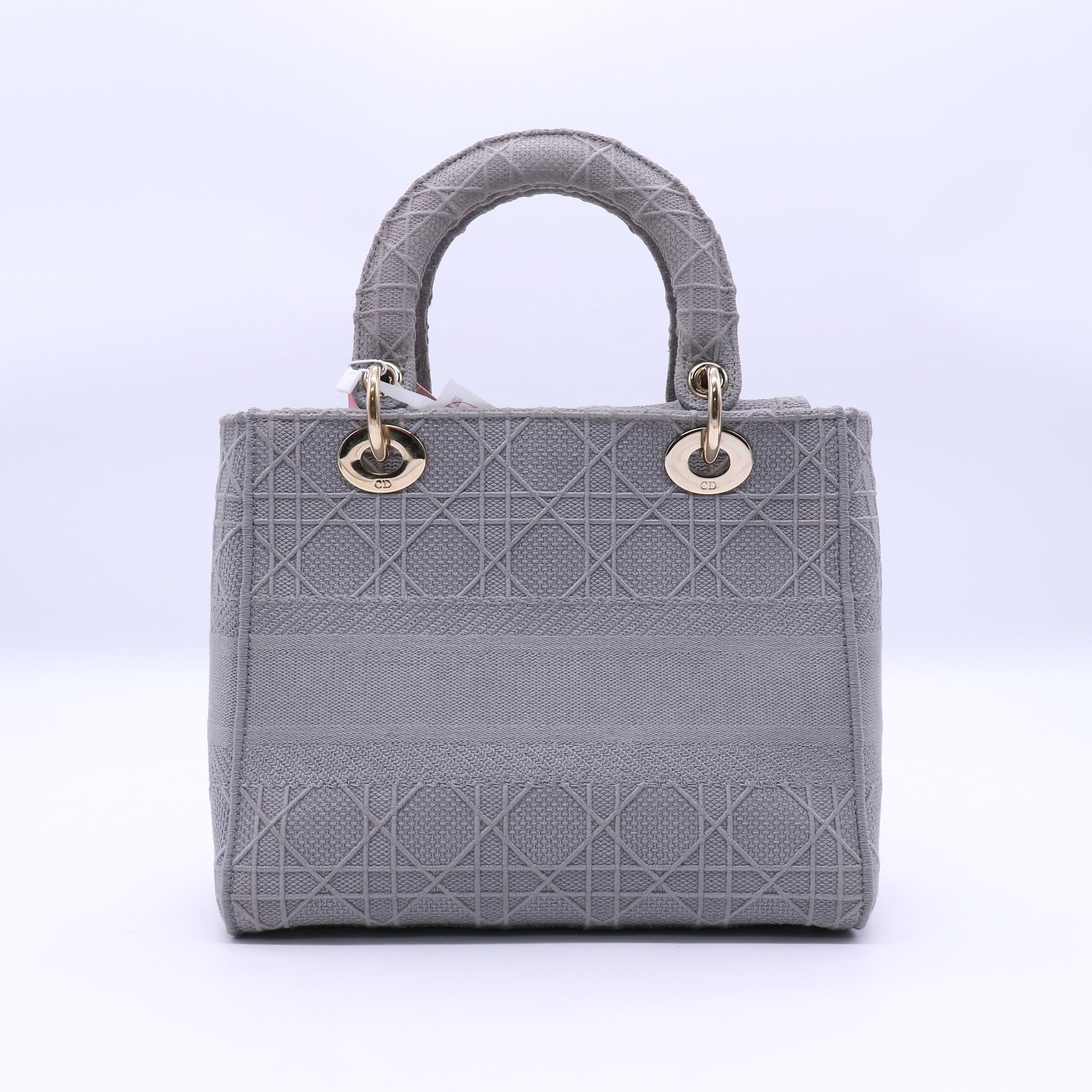 Dior Lady D-Lite Bag Cannage Embroidered Canvas Medium Special Edition Twins LDJ3219