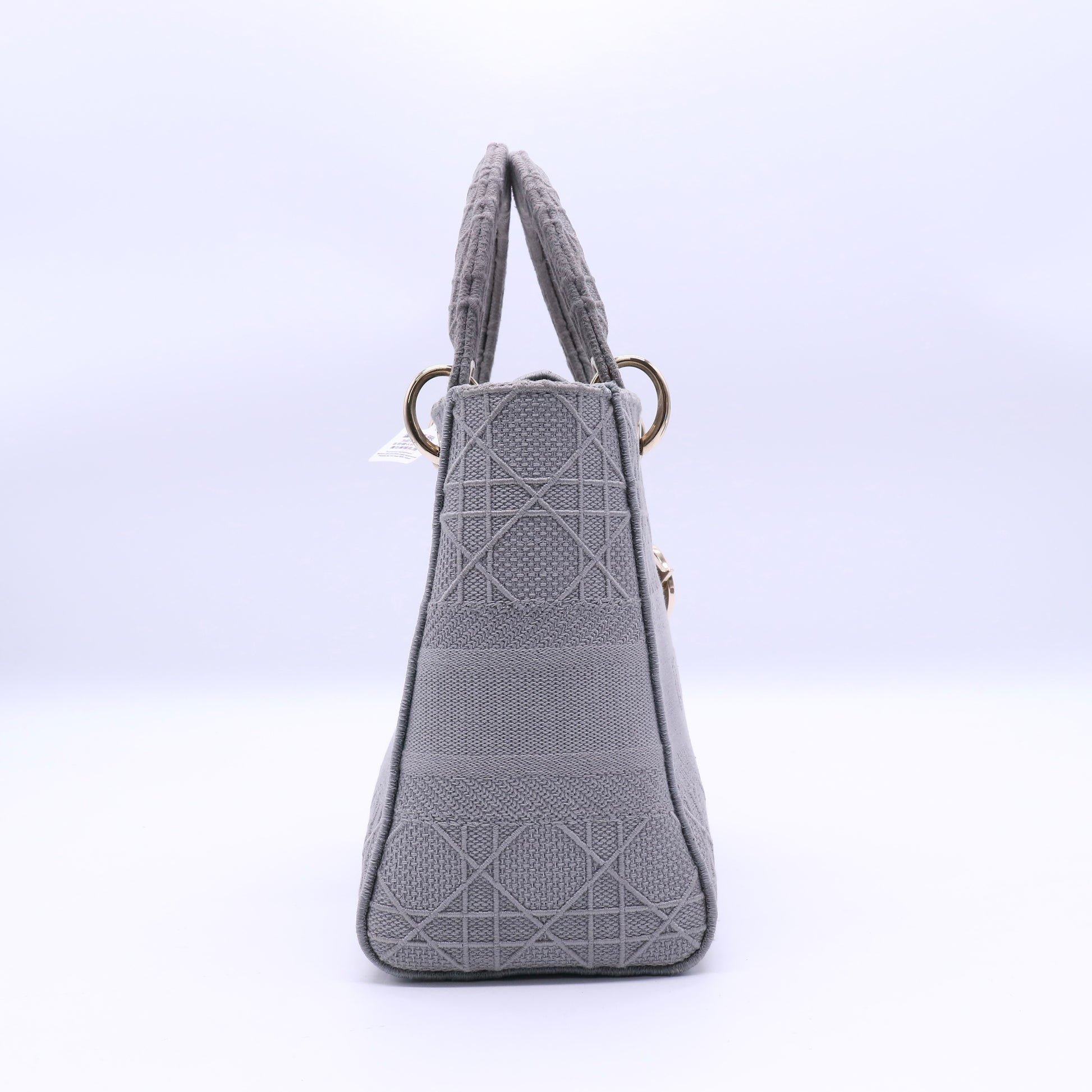 Dior Lady D-Lite Bag Cannage Embroidered Canvas Medium Special Edition Twins LDJ3219