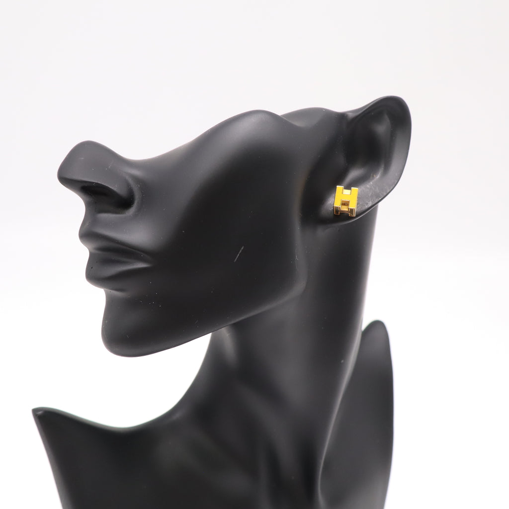 Hermès Cage d'H Cube Stud Earrings W22312