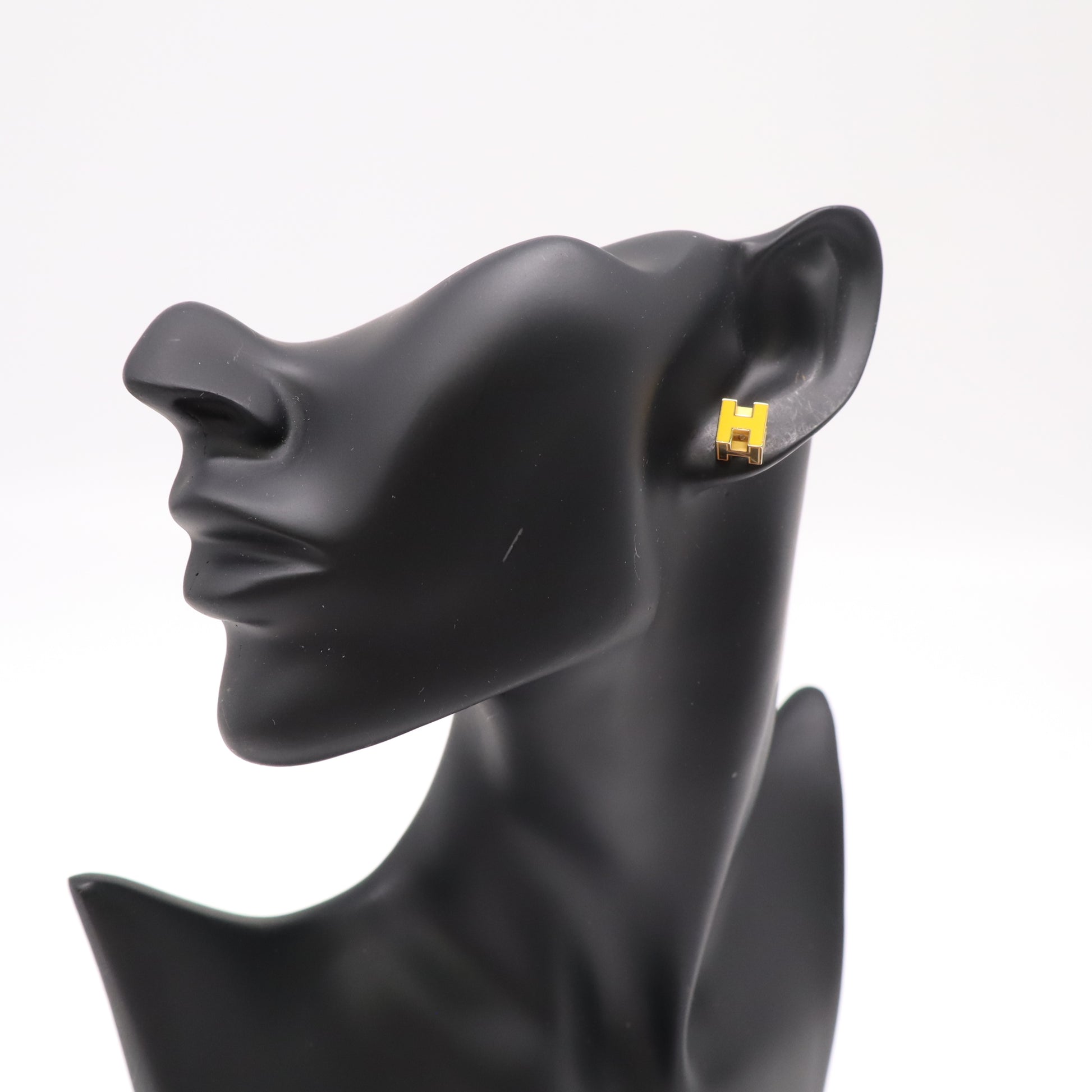Hermès Cage d'H Cube Stud Earrings W22312