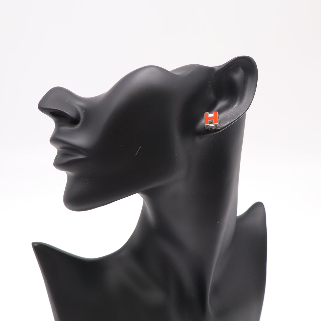Hermès Cage d'H Cube Stud Earrings W22314