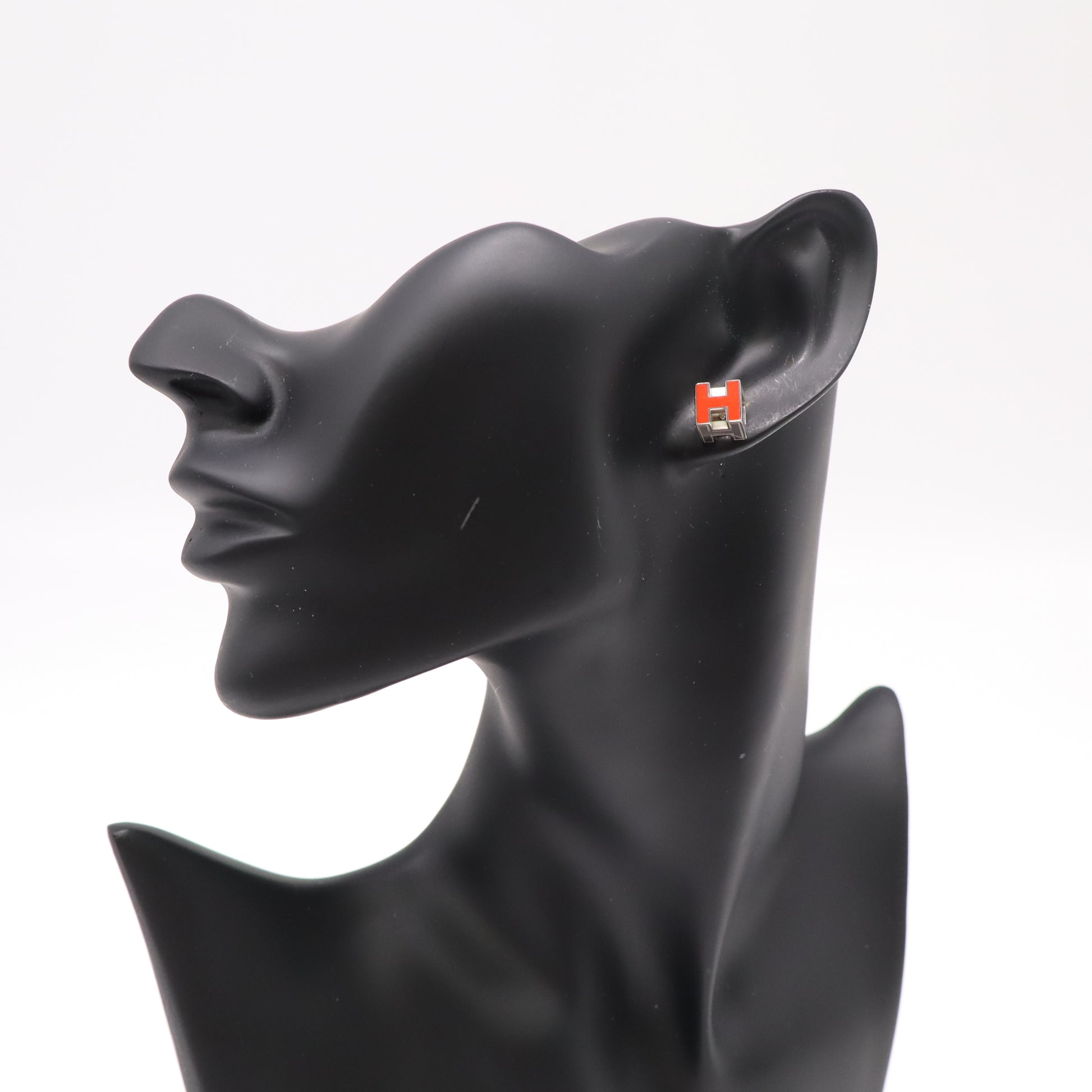 Hermès Cage d'H Cube Stud Earrings W22314