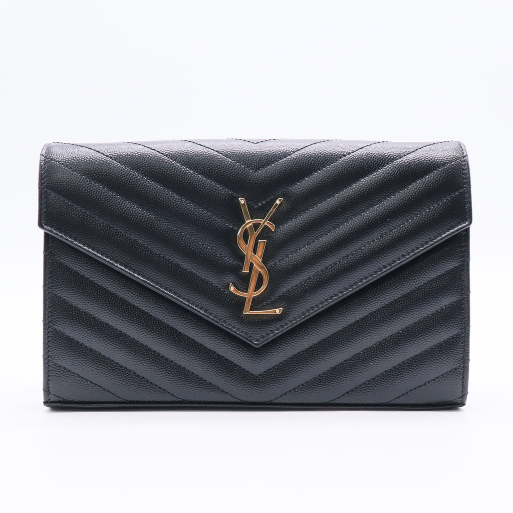 Cassandre Matelassé Leather Wallet On Chain Twins LDJ2504