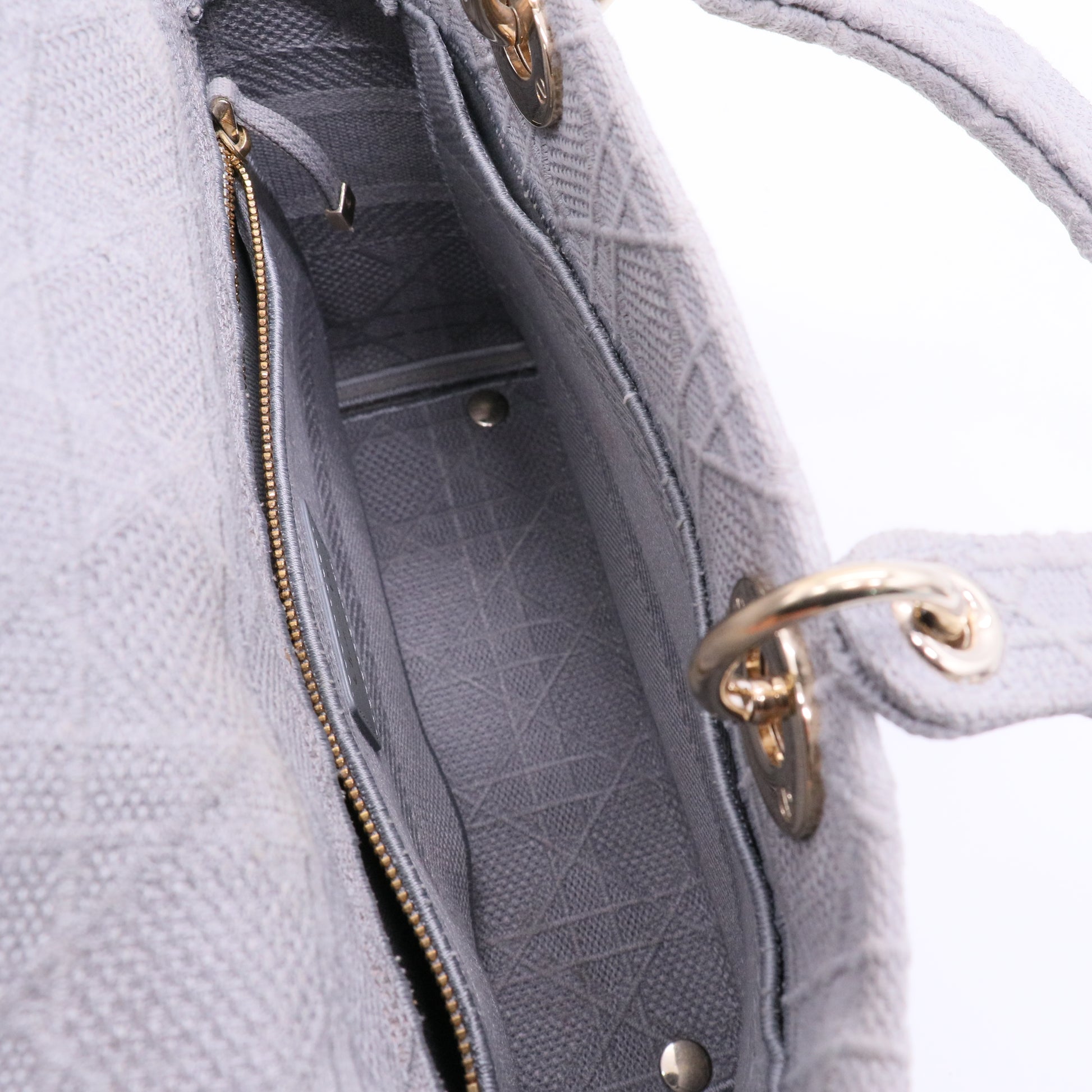 Dior Lady D-Lite Bag Cannage Embroidered Canvas Medium Special Edition Twins LDJ3219