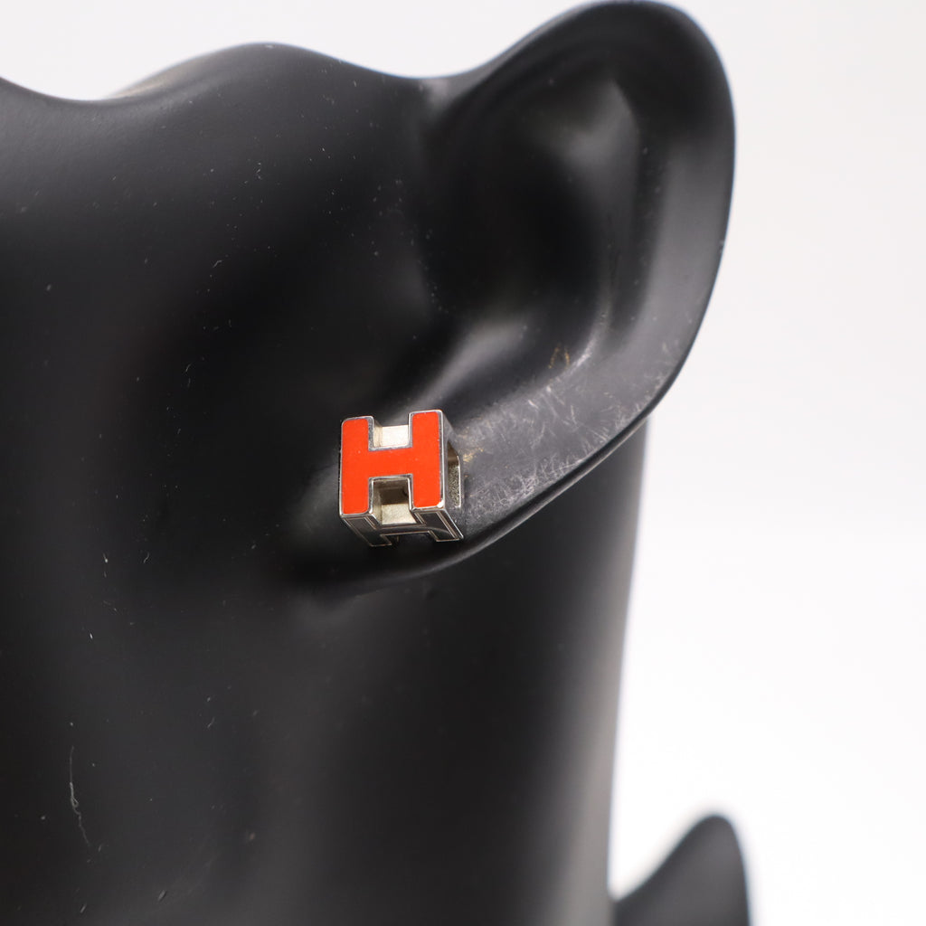 Hermès Cage d'H Cube Stud Earrings W22314