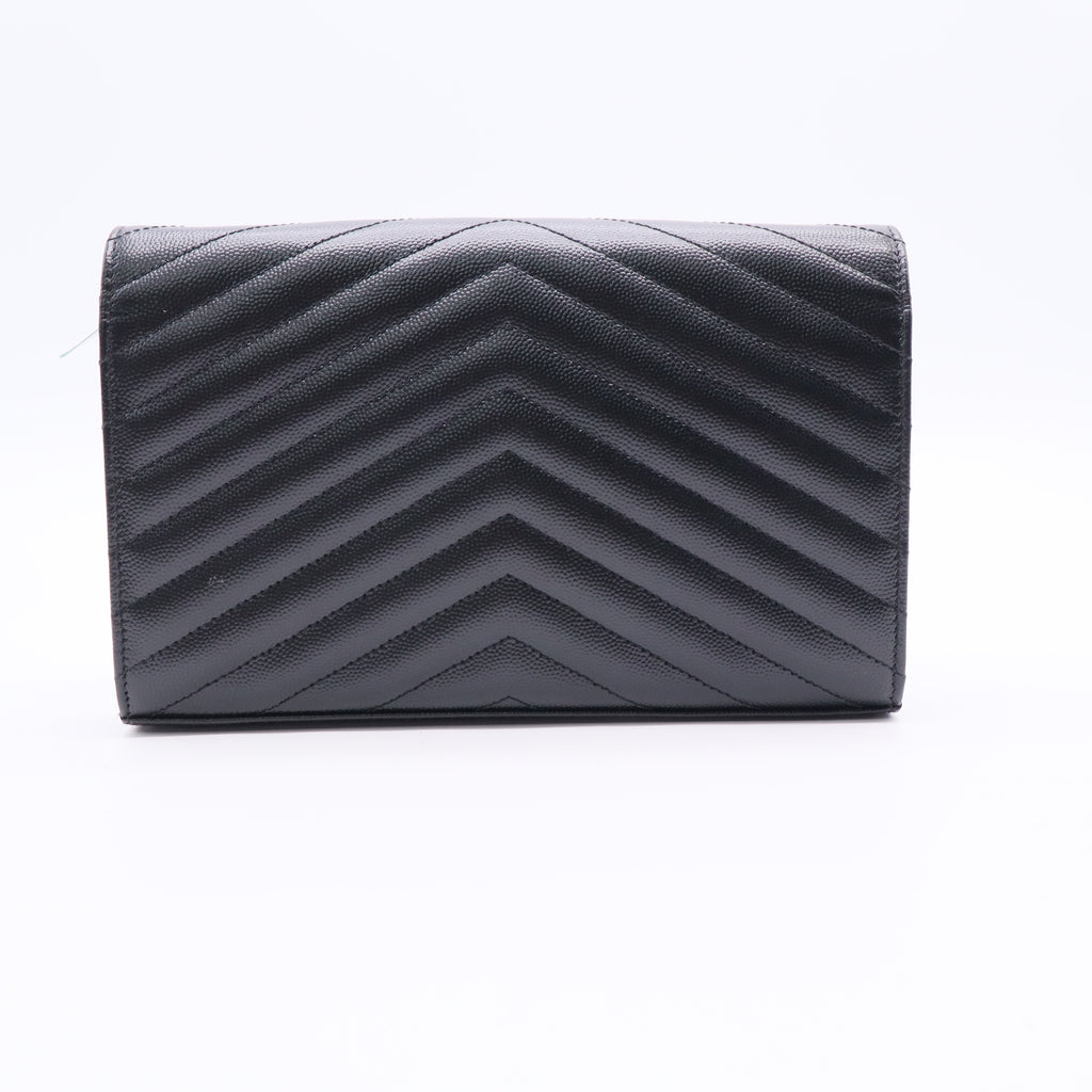 Cassandre Matelassé Leather Wallet On Chain Twins LDJ2504