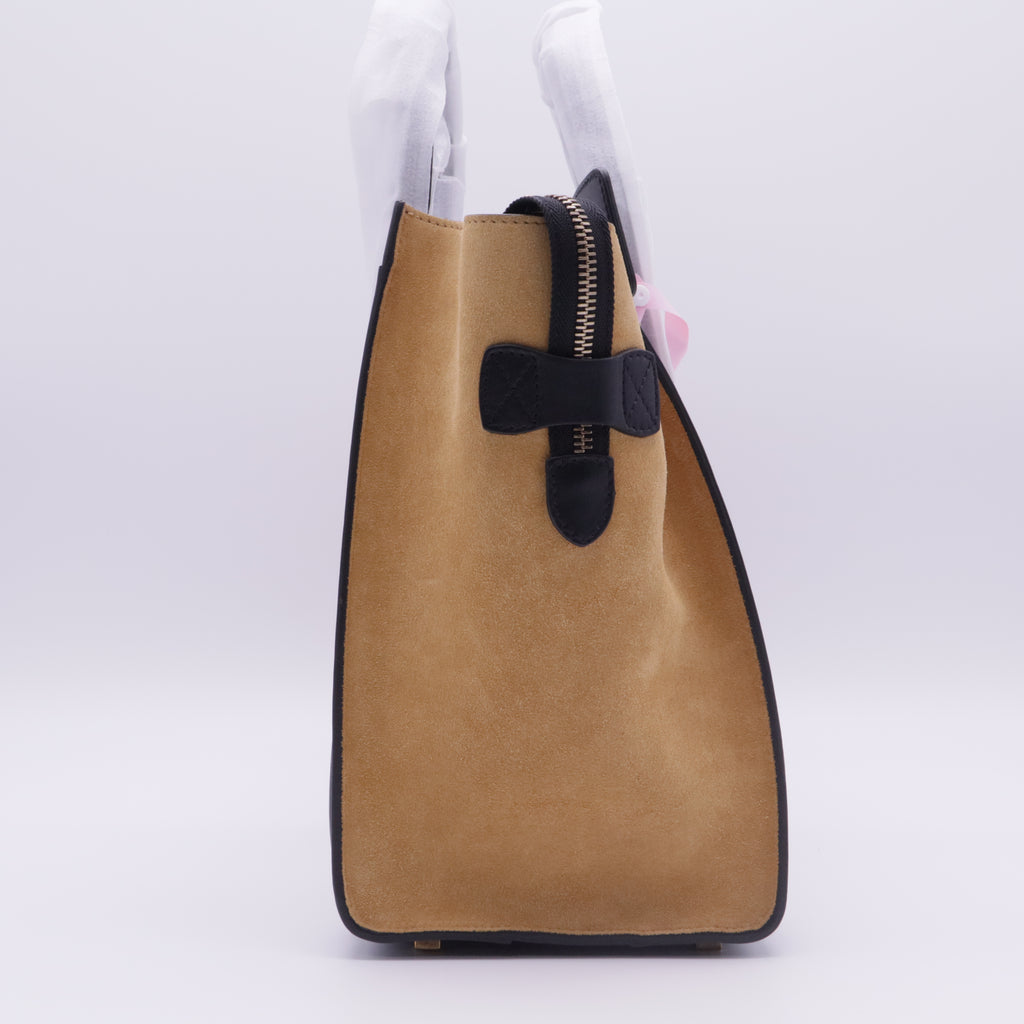 Luggage Bag Python and Leather Mini Tote Twins