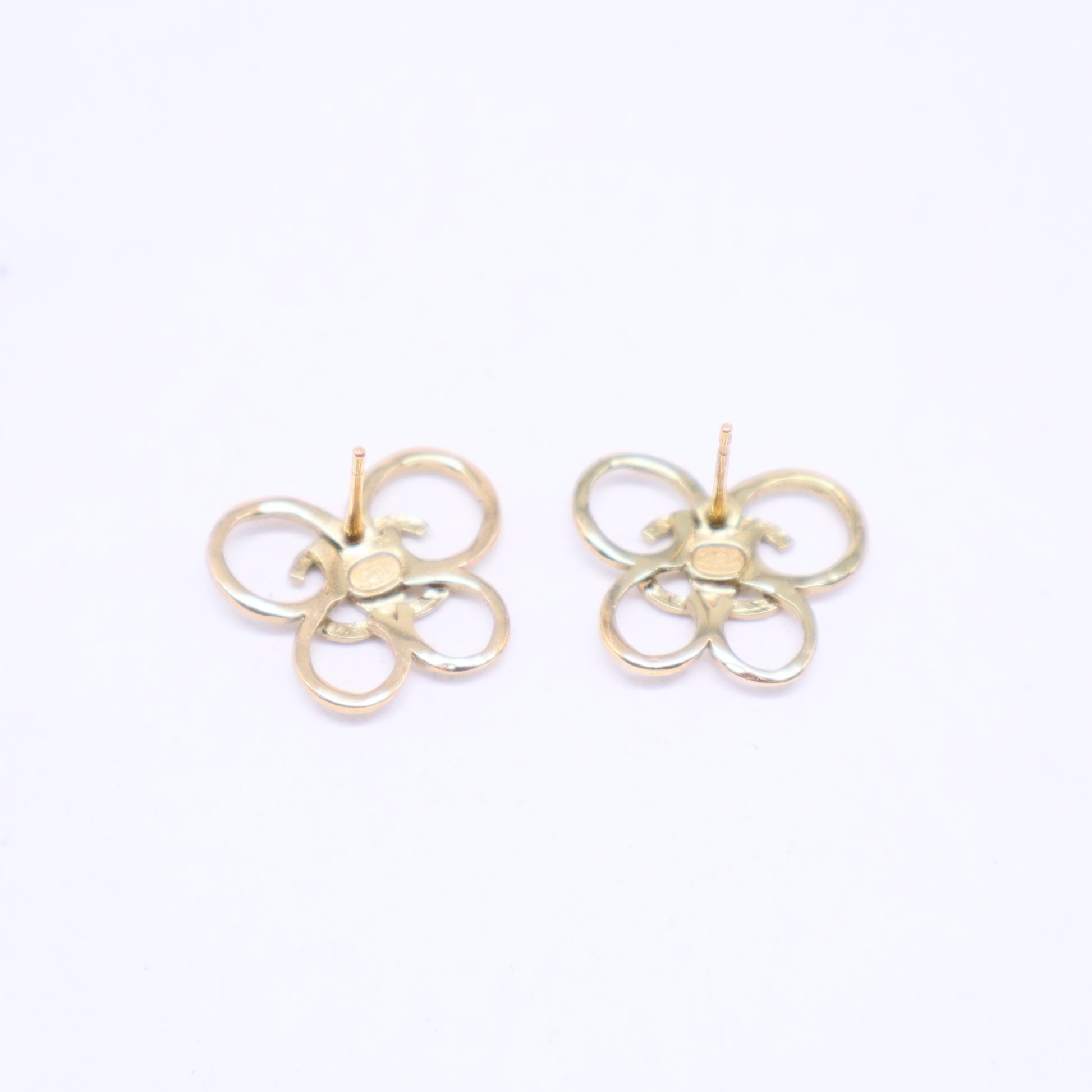 Butterfly CC Gold metal Earrings W20513