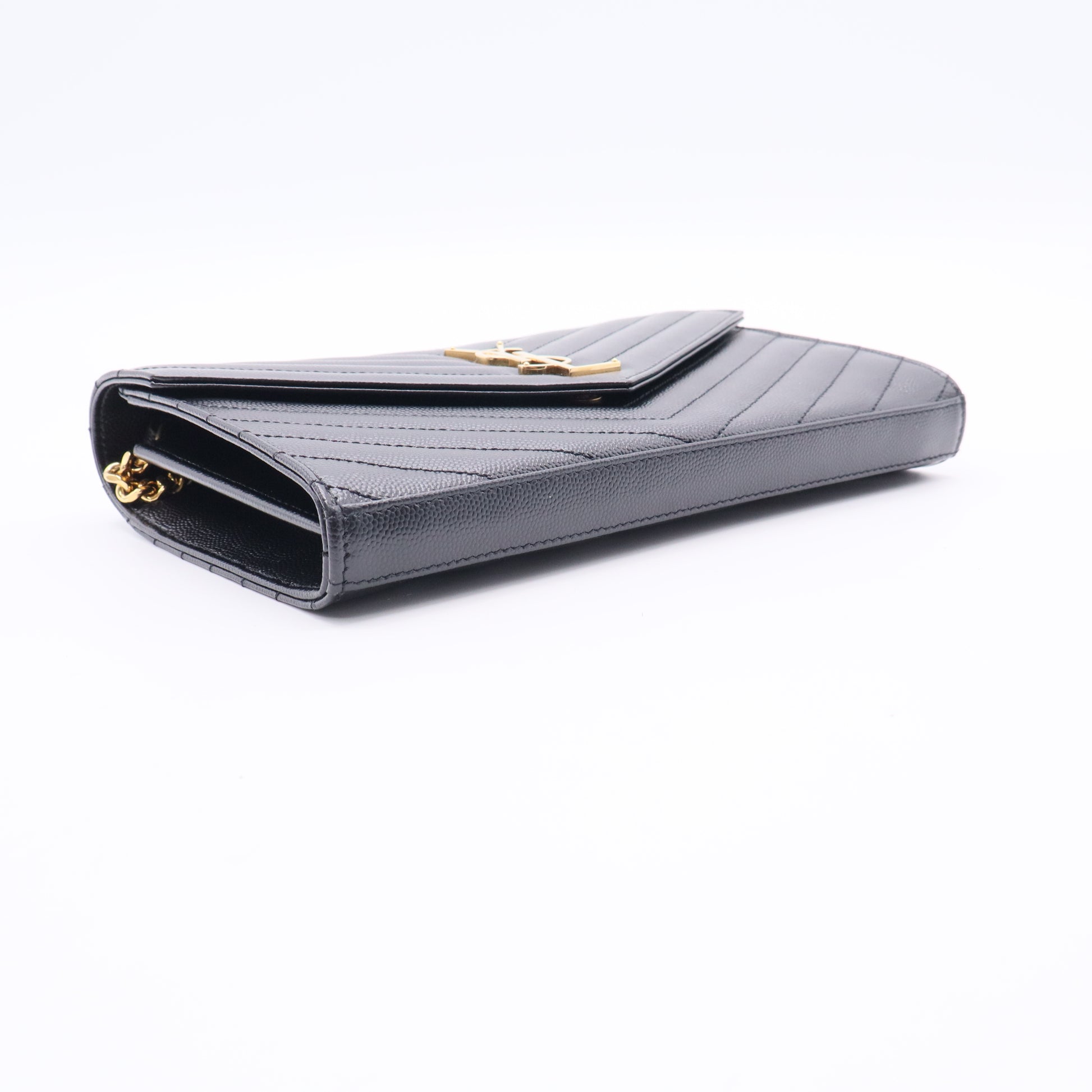 Cassandre Matelassé Leather Wallet On Chain Twins LDJ2504