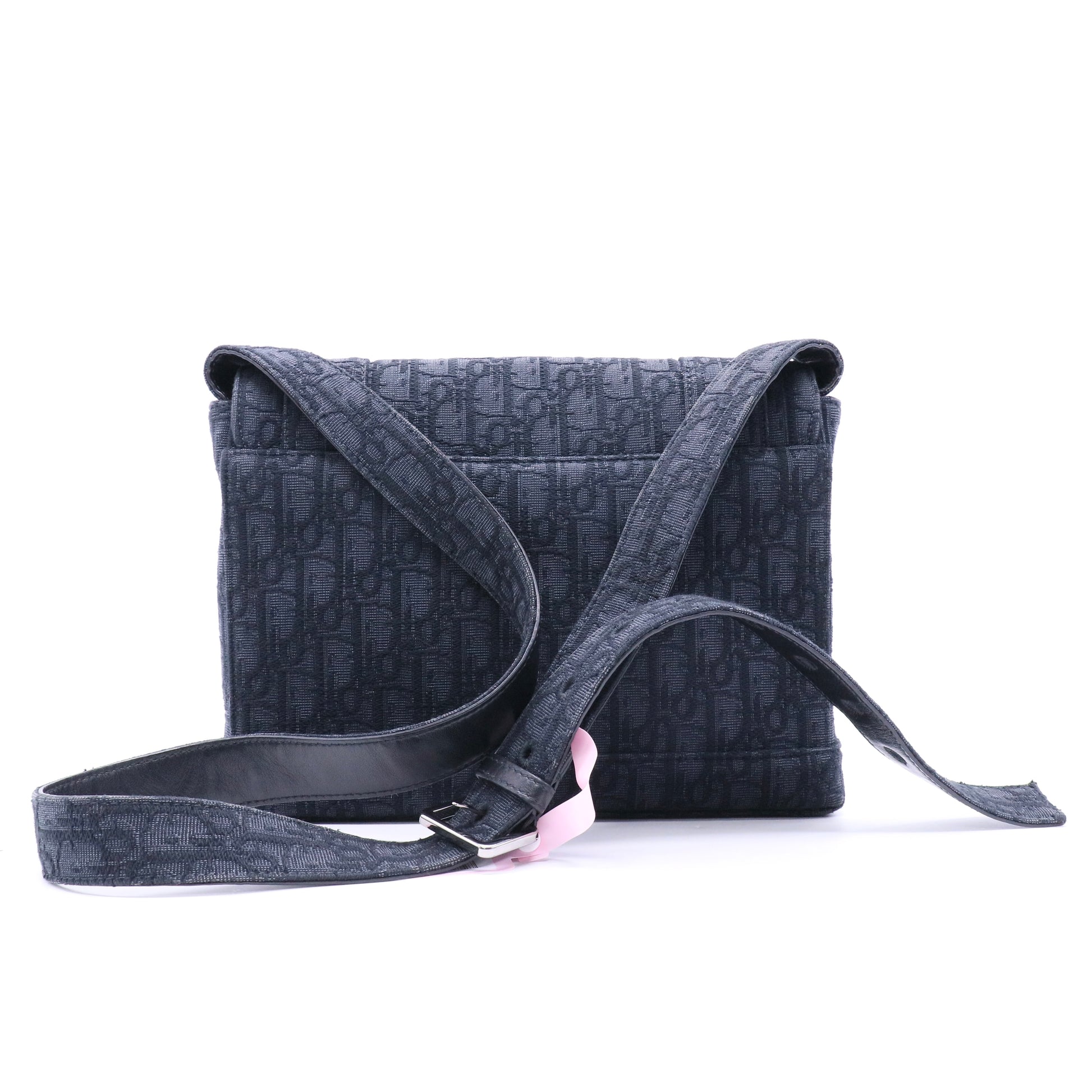 HOMME Oblique Canvas Flap Messenger Black（2021 Dior Men collection） Twins LDJ3303