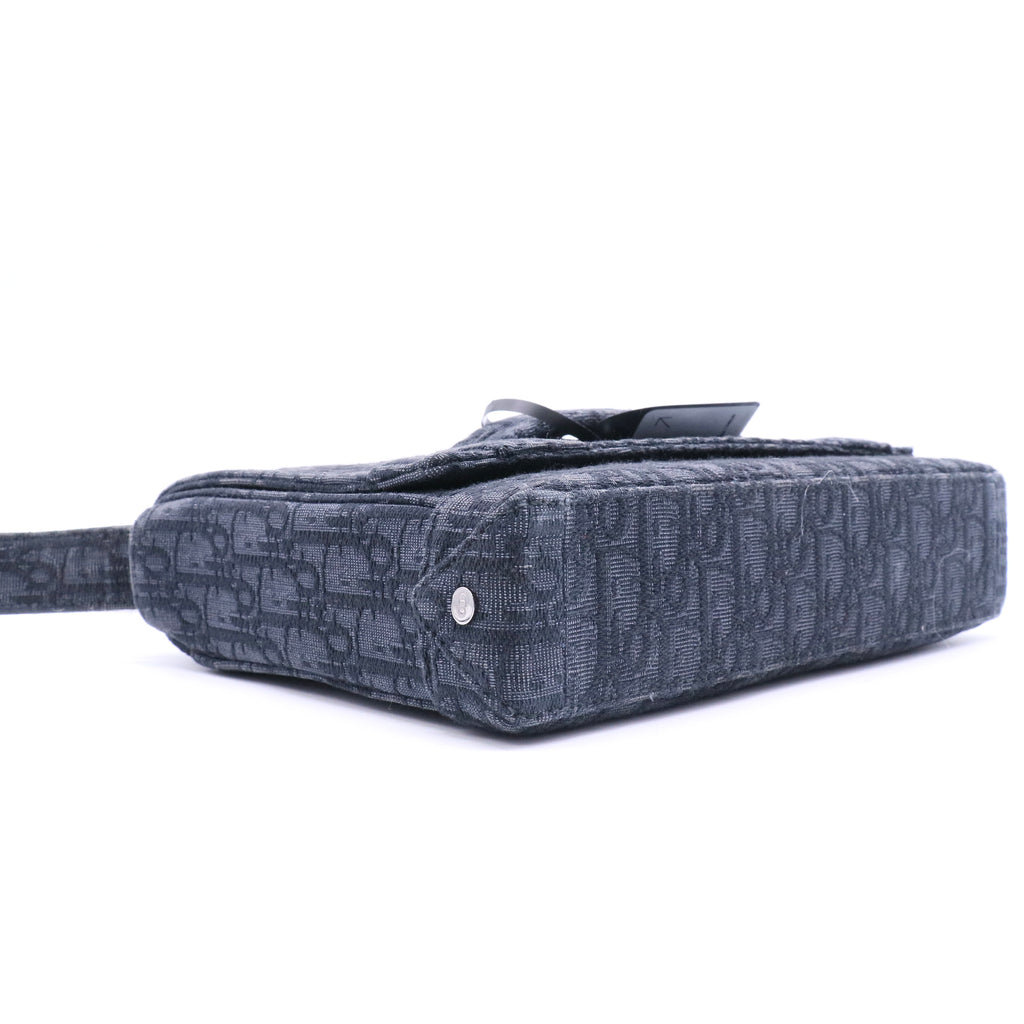 HOMME Oblique Canvas Flap Messenger Black（2021 Dior Men collection） Twins LDJ3303