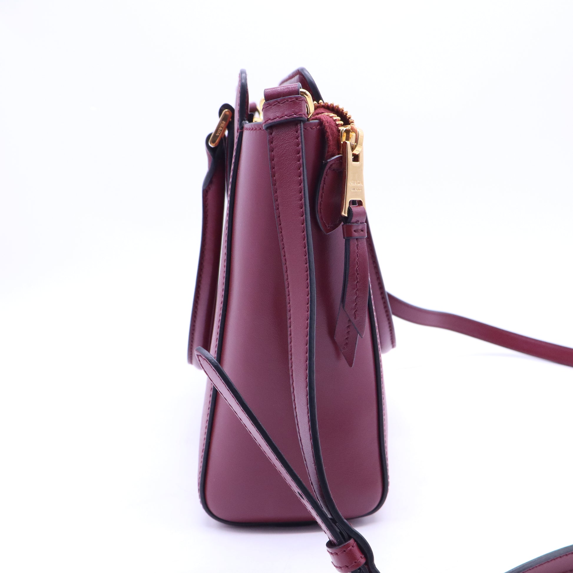 Saffiano Lux Leather Soft Calf-Trimmed Saffiano Cuir Handle Bag B21194