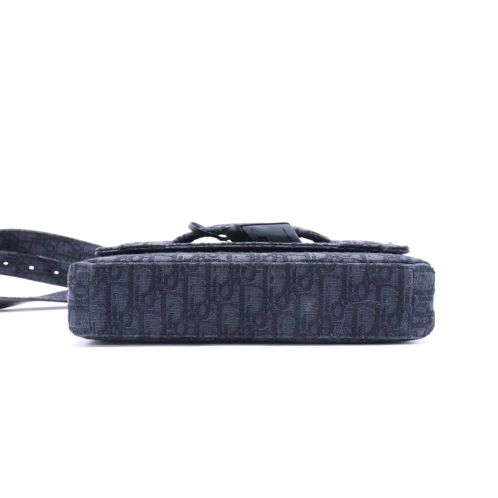 HOMME Oblique Canvas Flap Messenger Black（2021 Dior Men collection） Twins LDJ3303