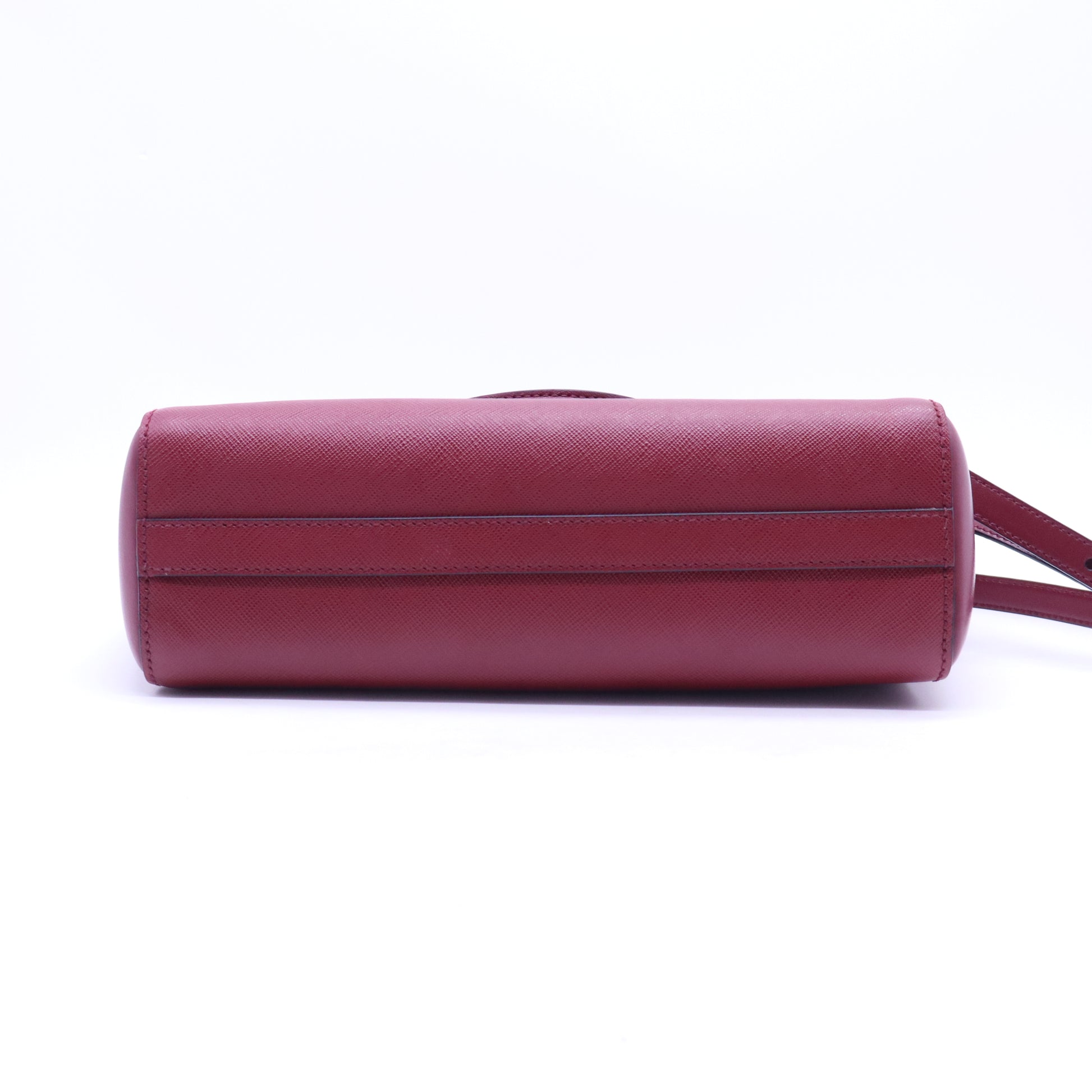 Saffiano Lux Leather Soft Calf-Trimmed Saffiano Cuir Handle Bag B21194