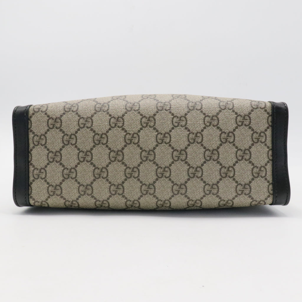 Padlock Chain Tote GG Coated Canvas Small