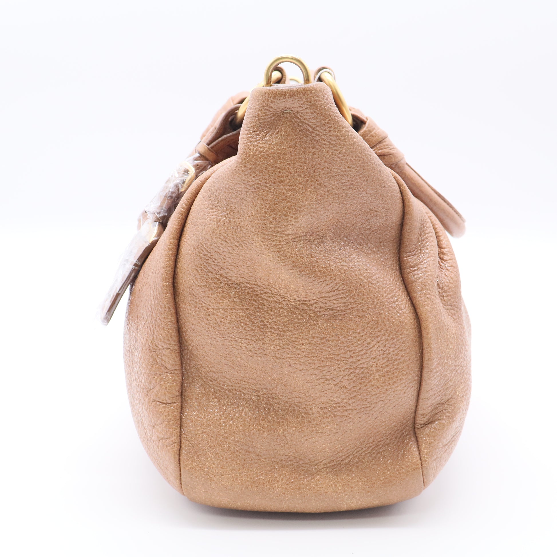 Chic Leather Top Handle Bag twins