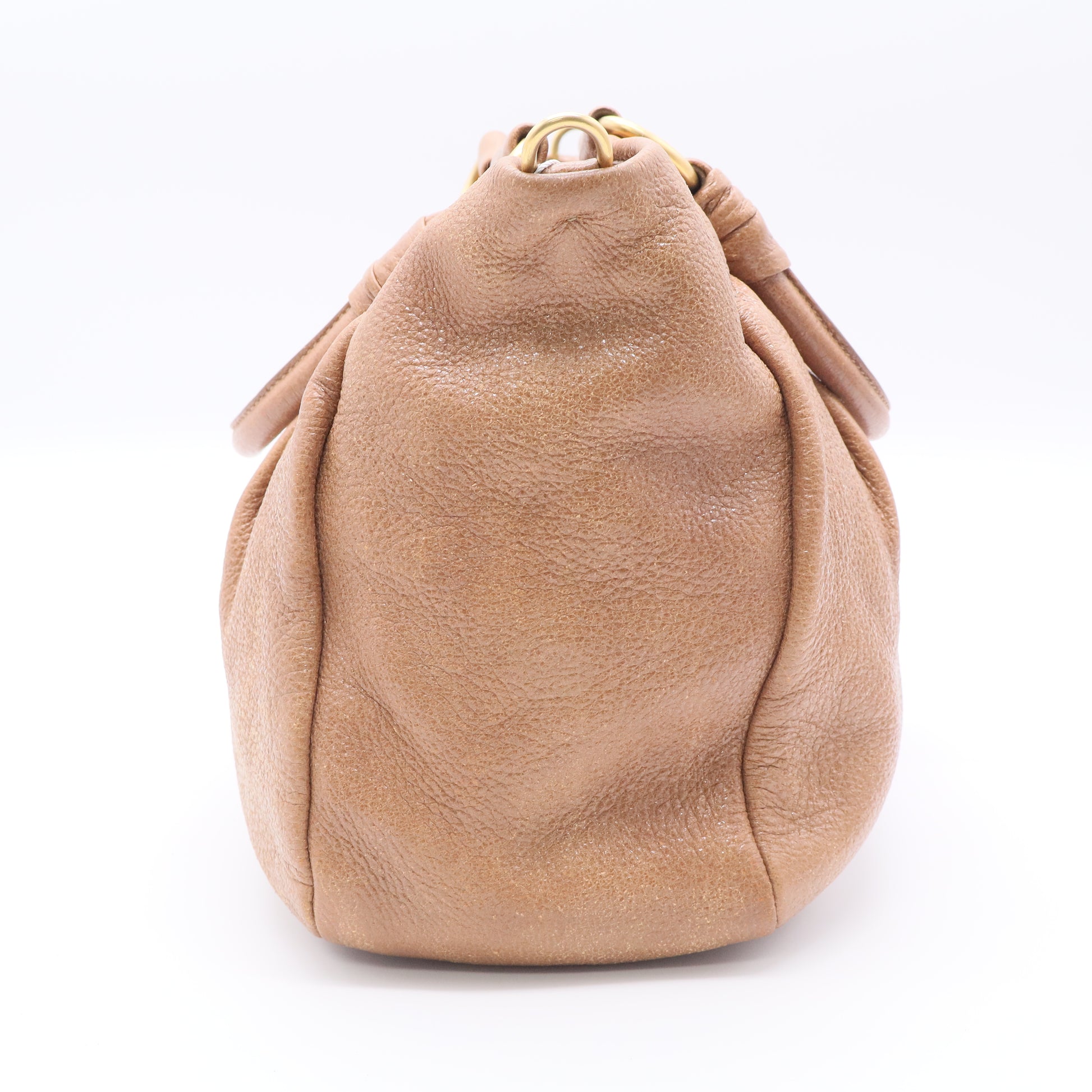 Chic Leather Top Handle Bag twins