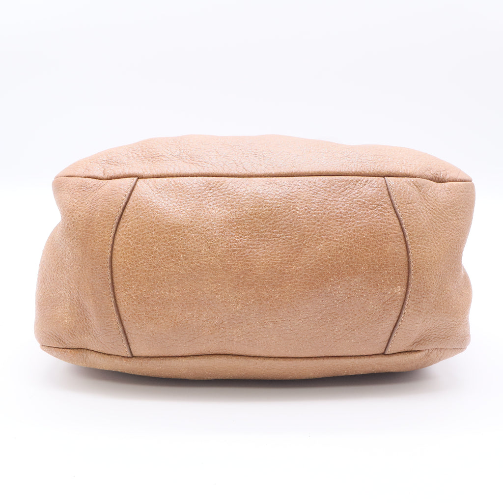 Chic Leather Top Handle Bag twins