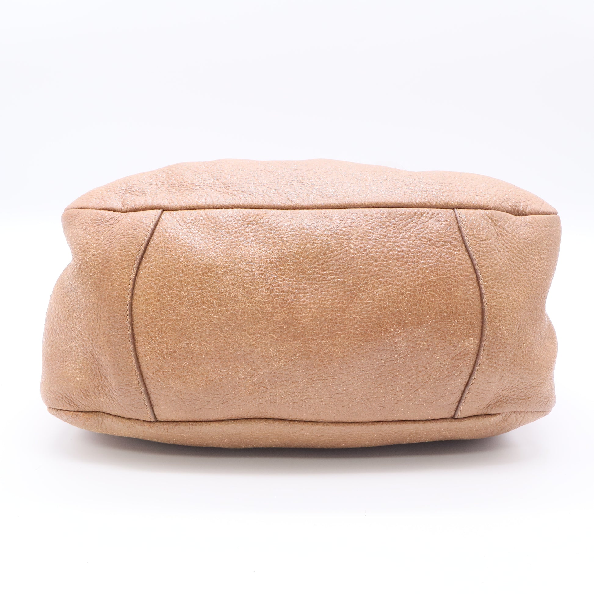 Chic Leather Top Handle Bag twins