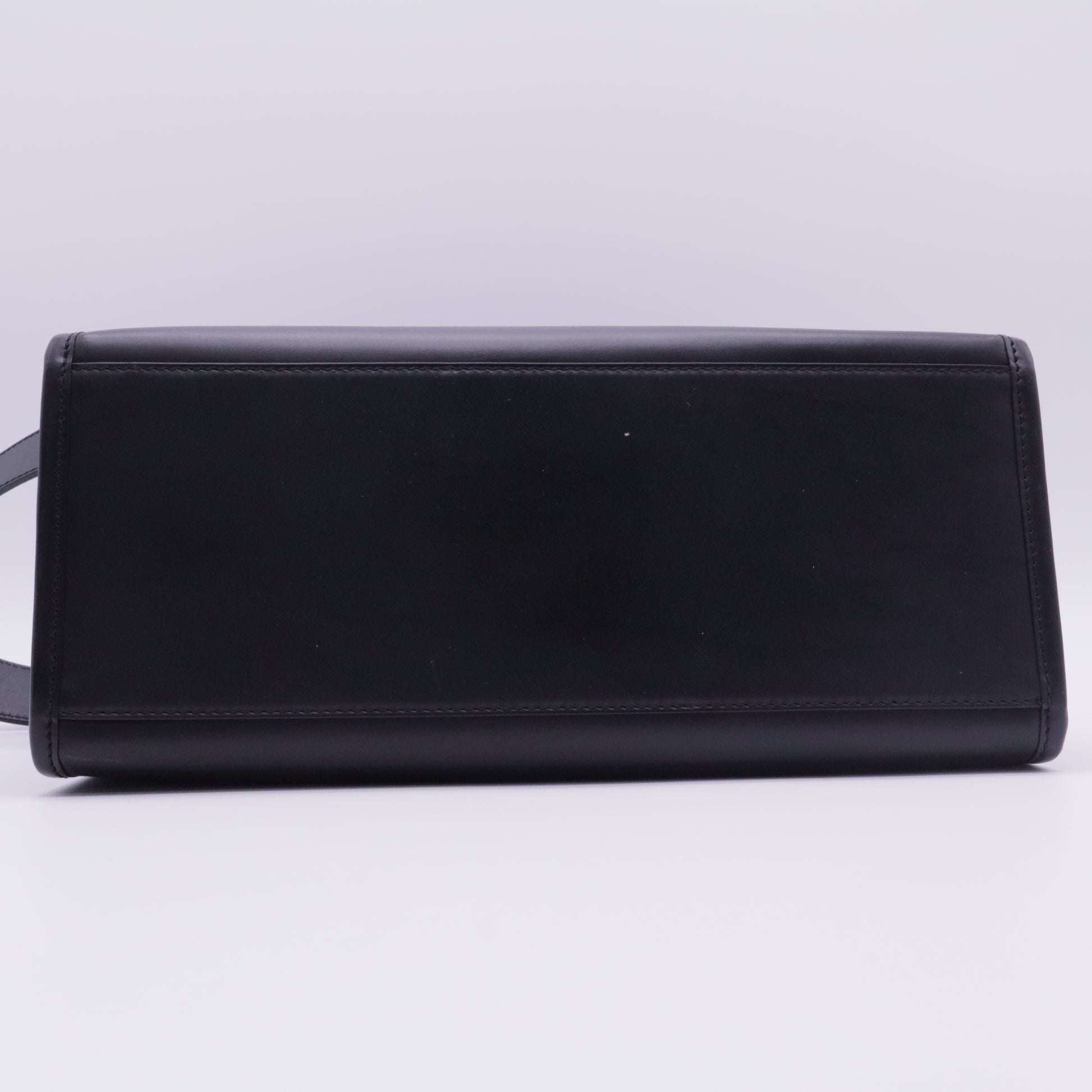 Sunshine Large Leather Handbag in Black Brown twins