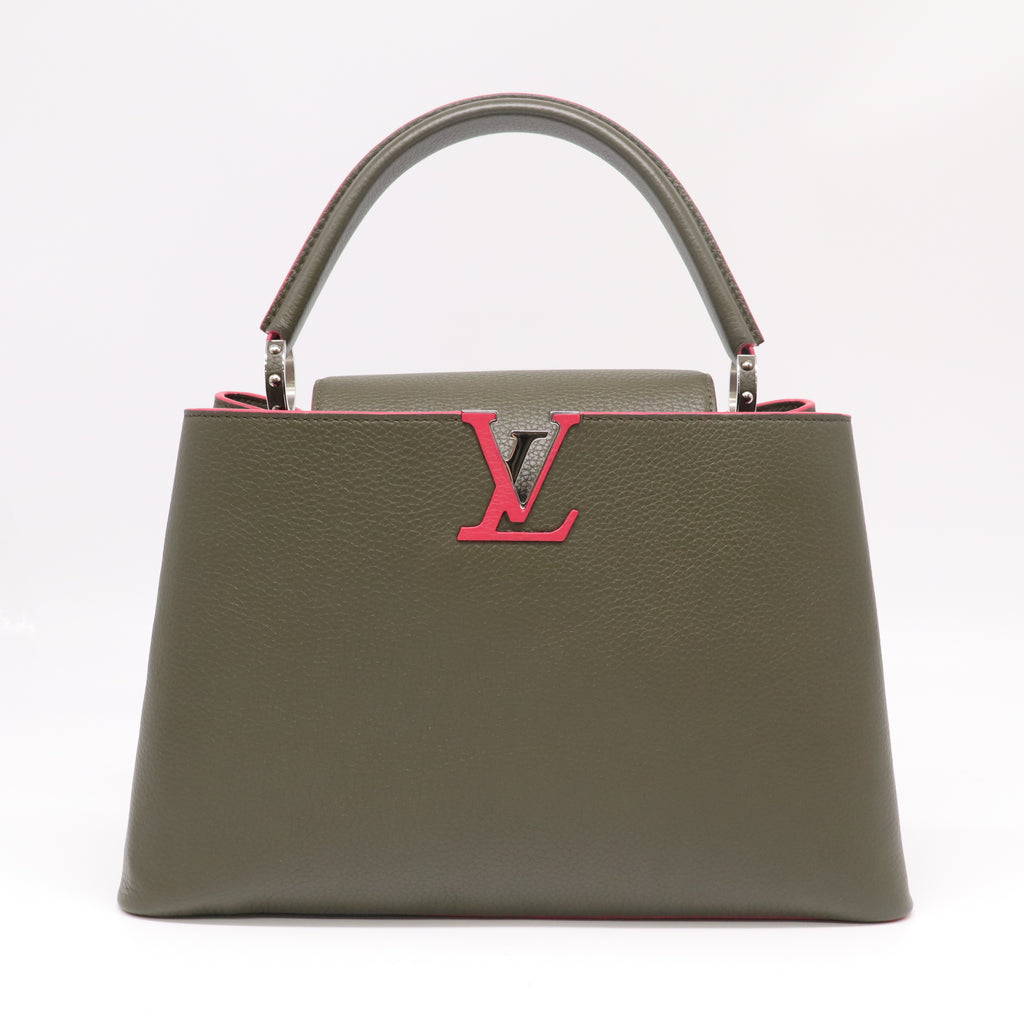 Capucines Khaki Leather