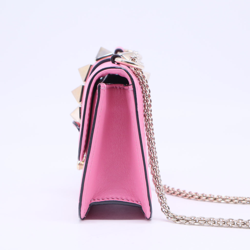 Glam Lock Shoulder Bag Leather Mini  B20628