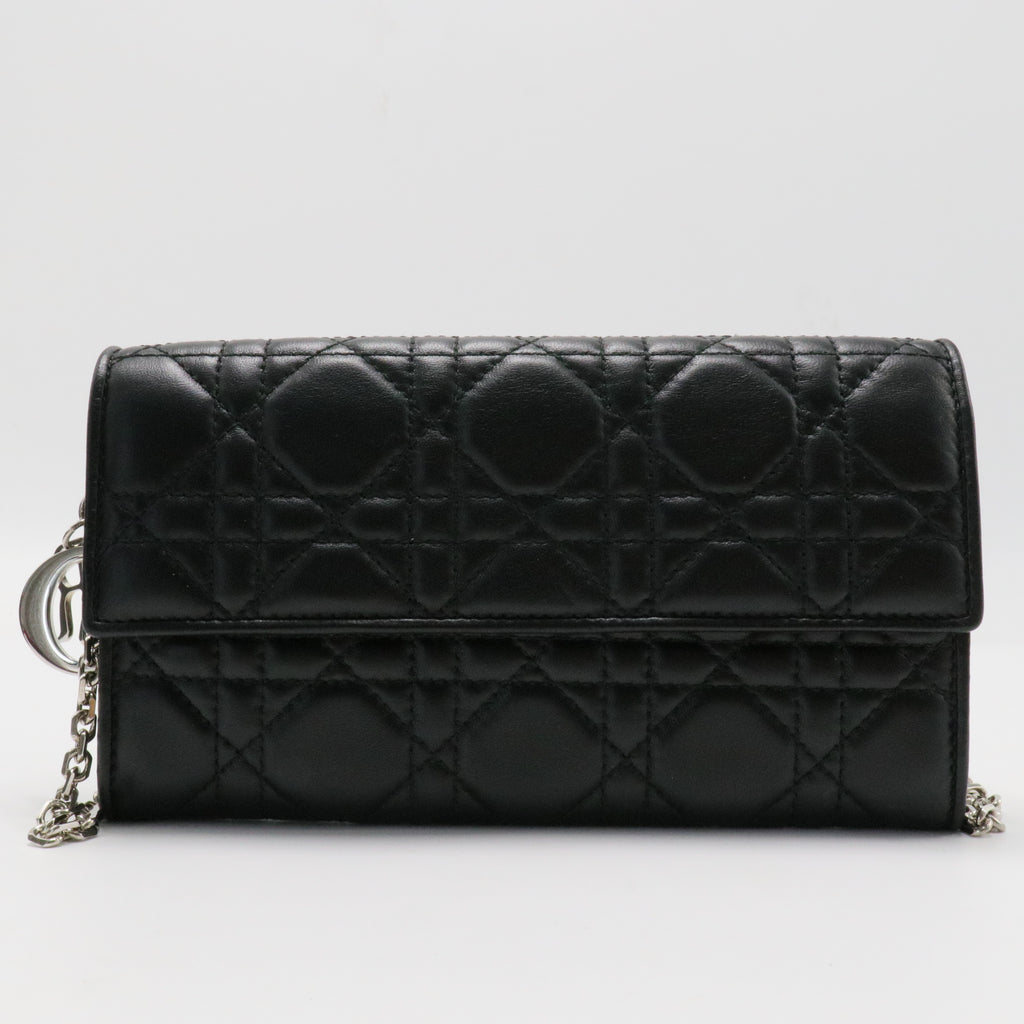 Lady Dior Croisiere Chain Wallet Cannage Quilt Lambskin