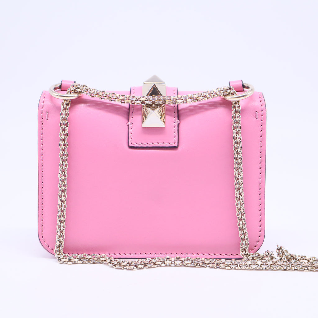 Glam Lock Shoulder Bag Leather Mini  B20628