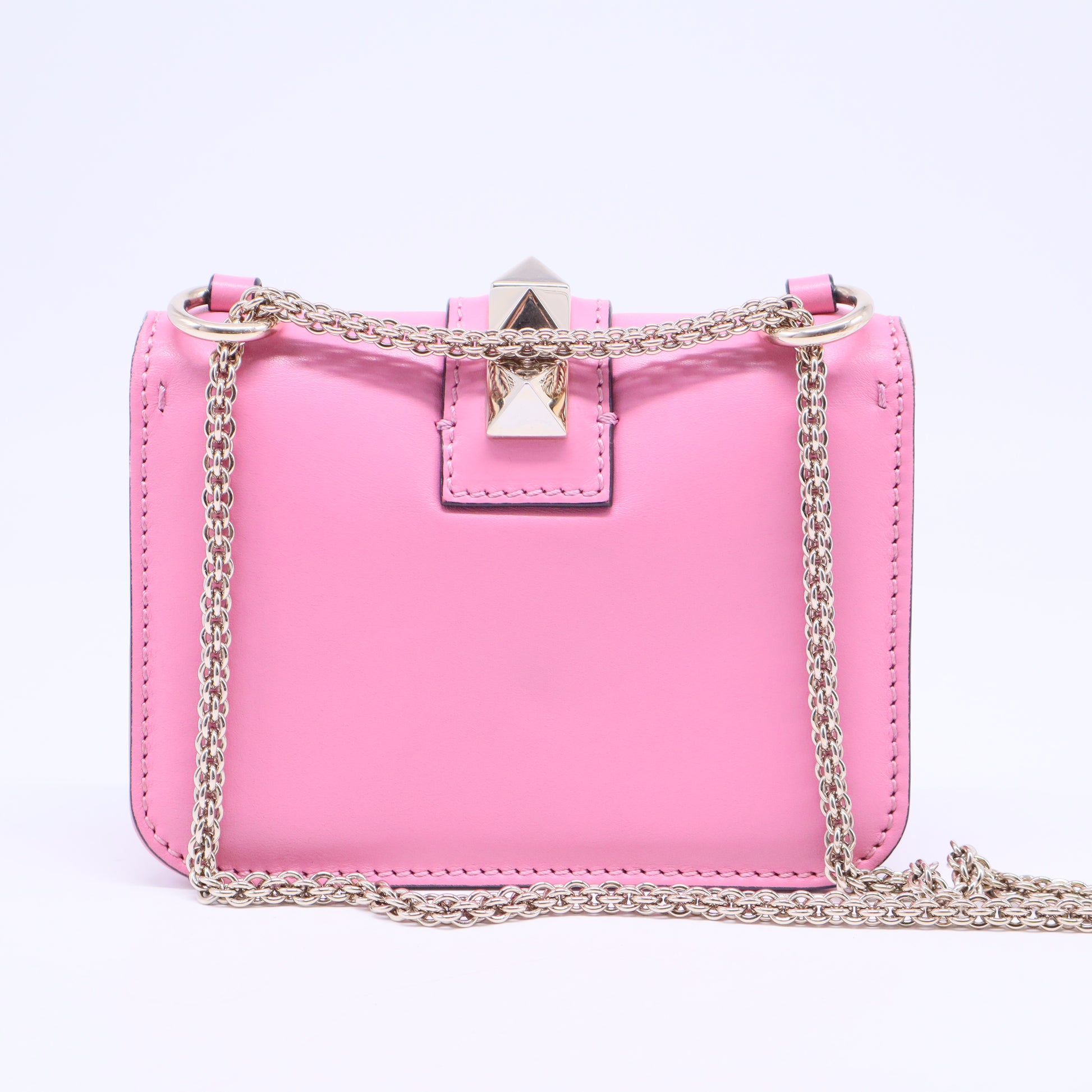 Glam Lock Shoulder Bag Leather Mini  B20628