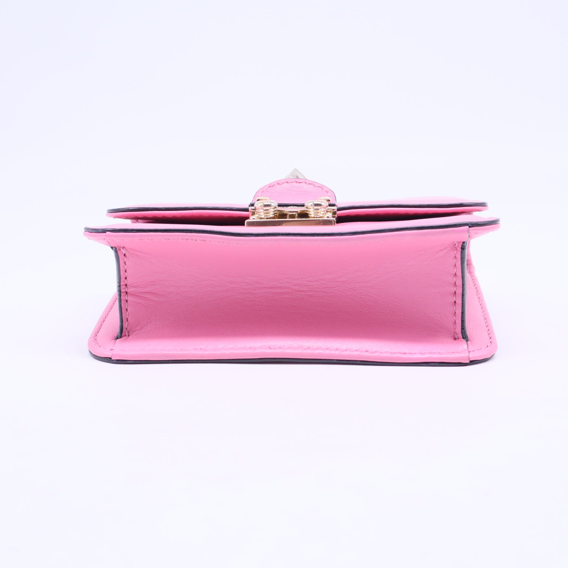 Glam Lock Shoulder Bag Leather Mini  B20628
