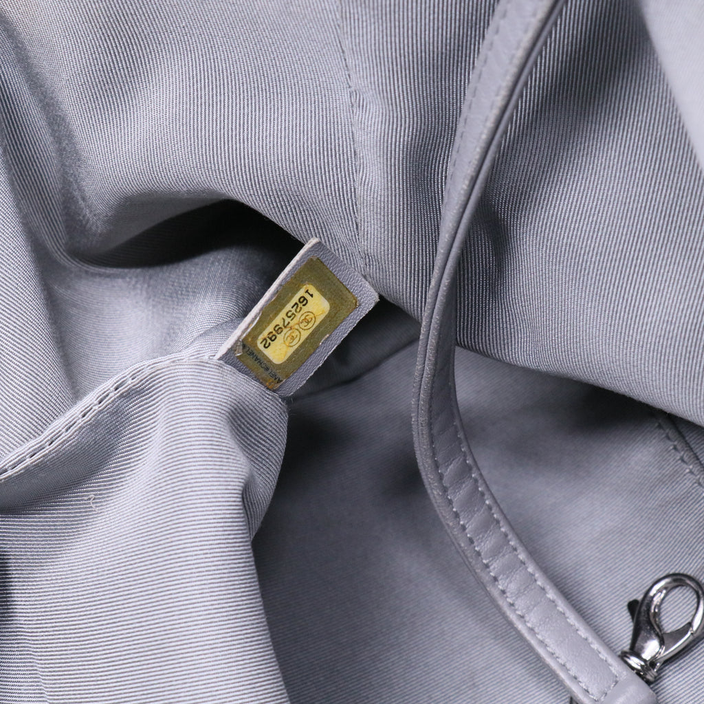 Chanel Lambskin Coco Open Tote Blue Bag Twins LDJ3218