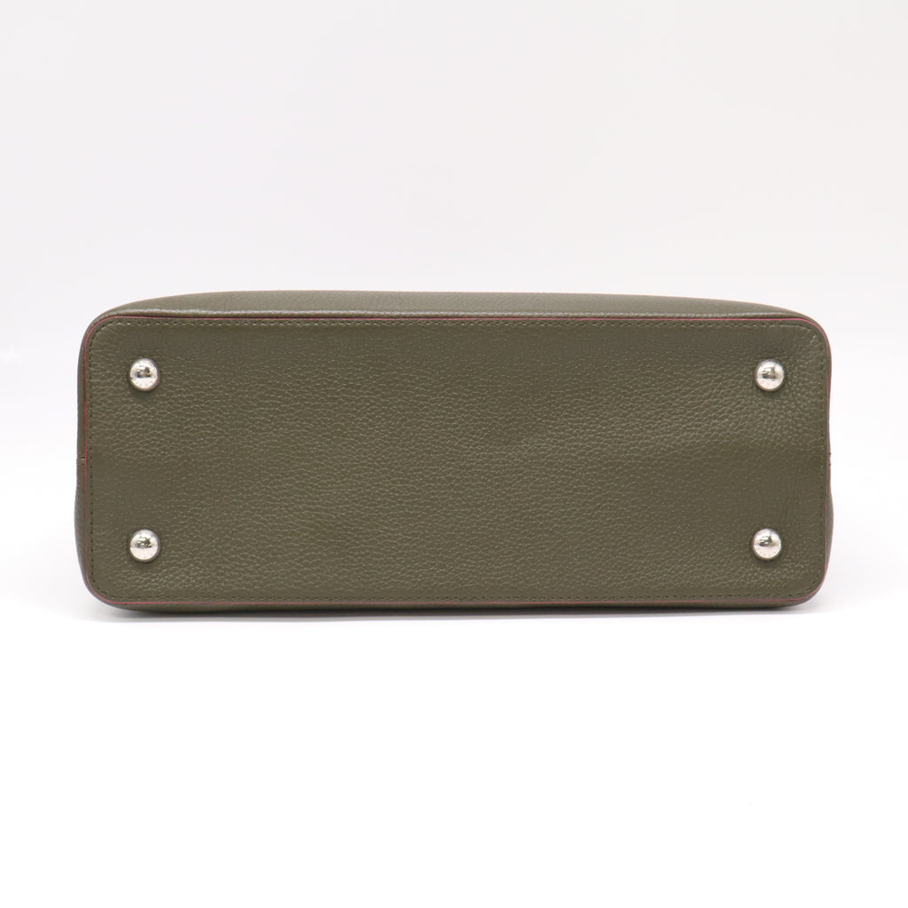 Capucines Khaki Leather