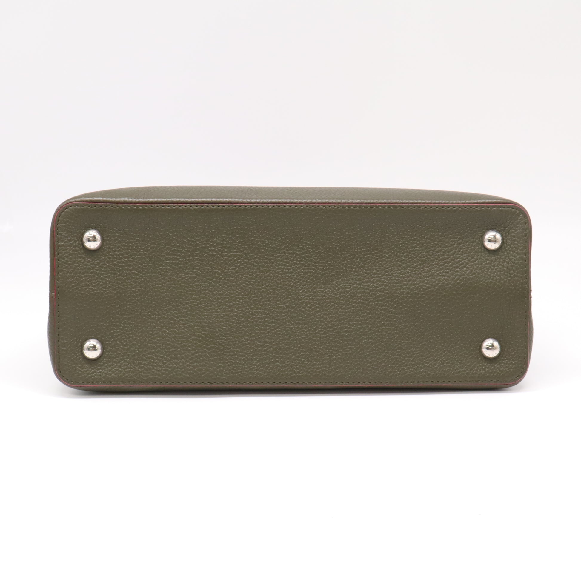 Capucines Khaki Leather