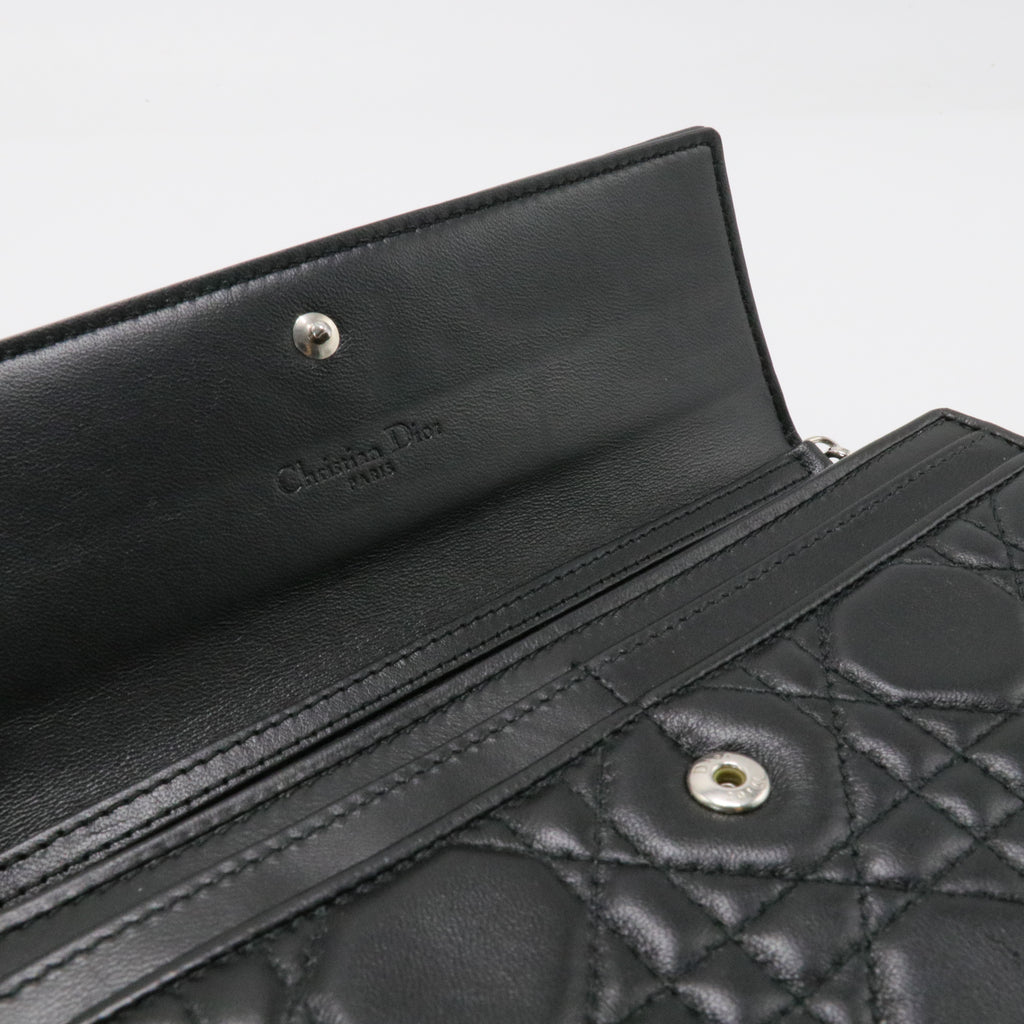 Lady Dior Croisiere Chain Wallet Cannage Quilt Lambskin