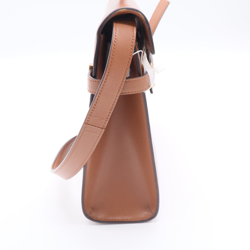 Manhattan Shoulder Bag Box Brick/Dark Ebene GHW twins