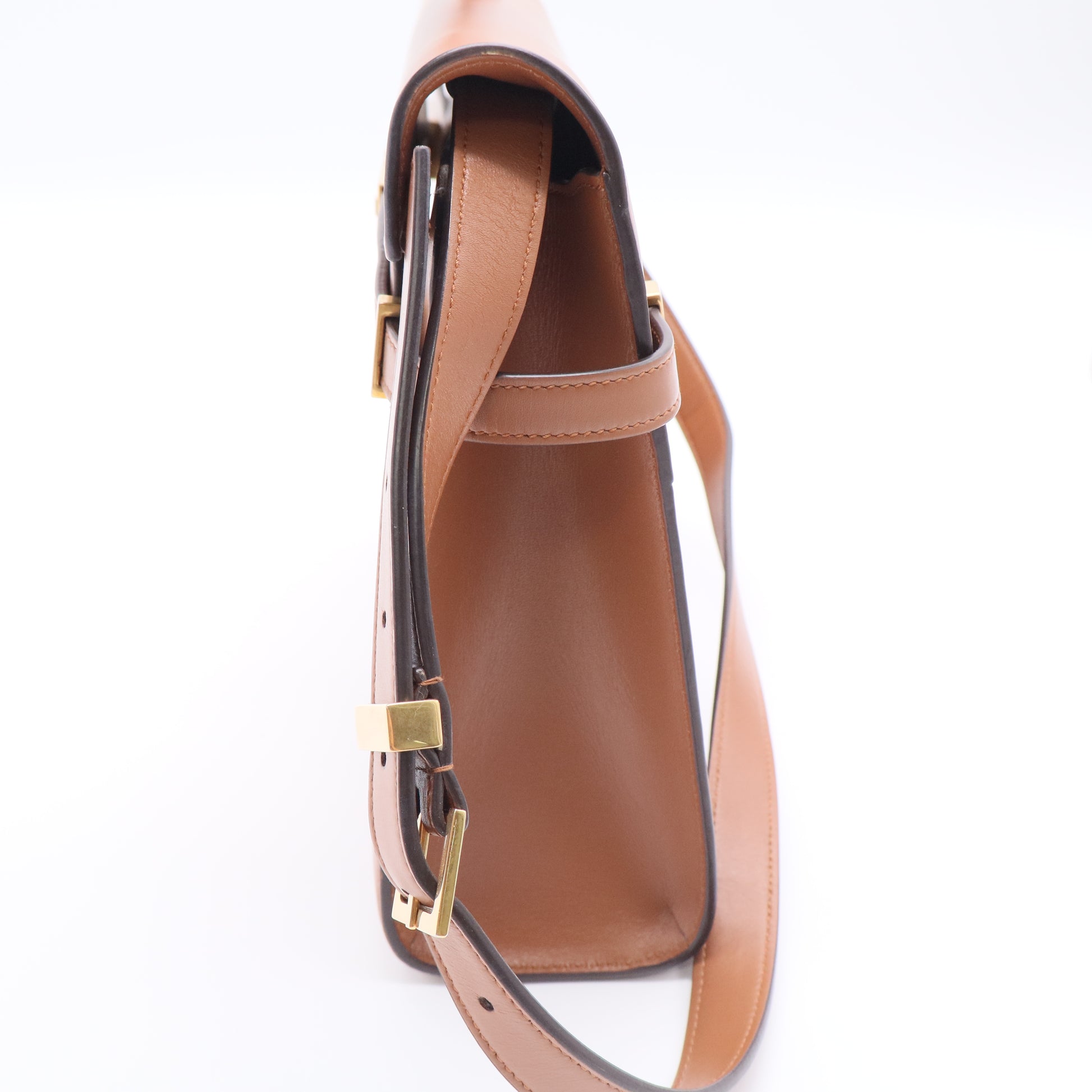 Manhattan Shoulder Bag Box Brick/Dark Ebene GHW twins