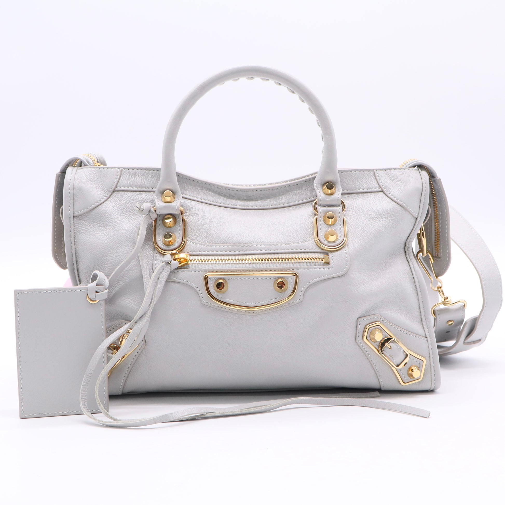 Special Gold Edition's Le City Bag Mini in Optic White Twins LDJ2509