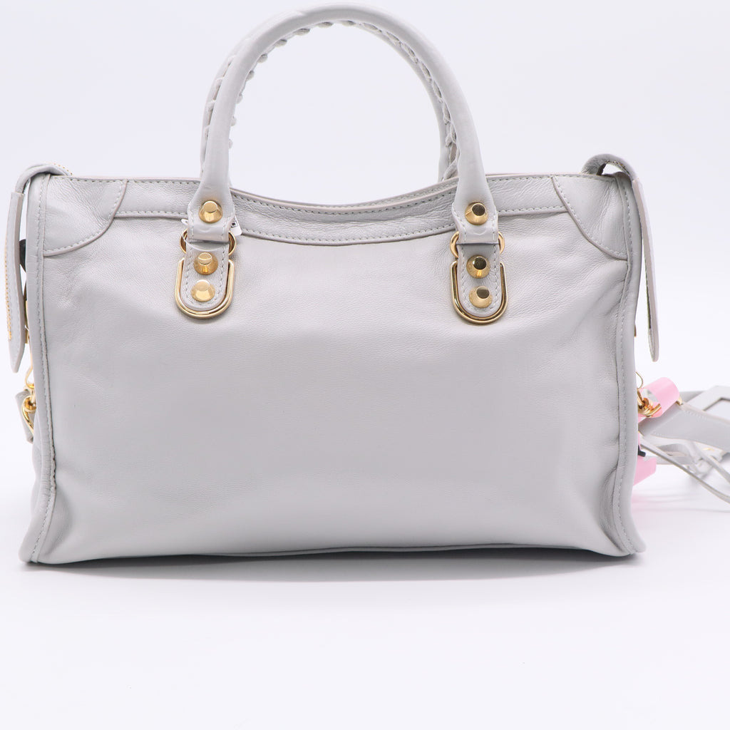 Special Gold Edition's Le City Bag Mini in Optic White Twins LDJ2509