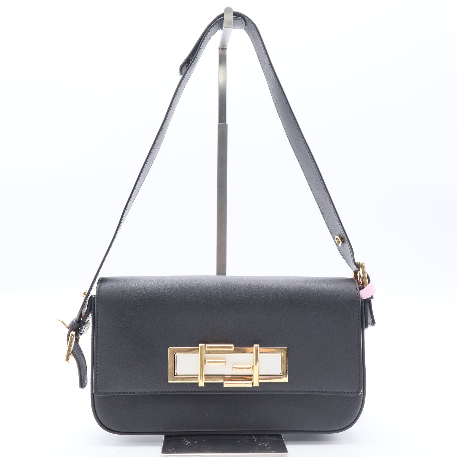 3Baguette Shoulder Bag Black Twins