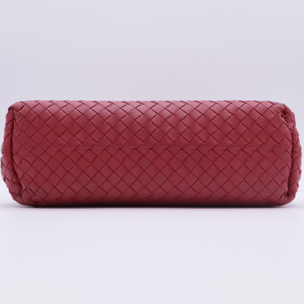 Red Black intrecciato Chain Shoulder Bag twins