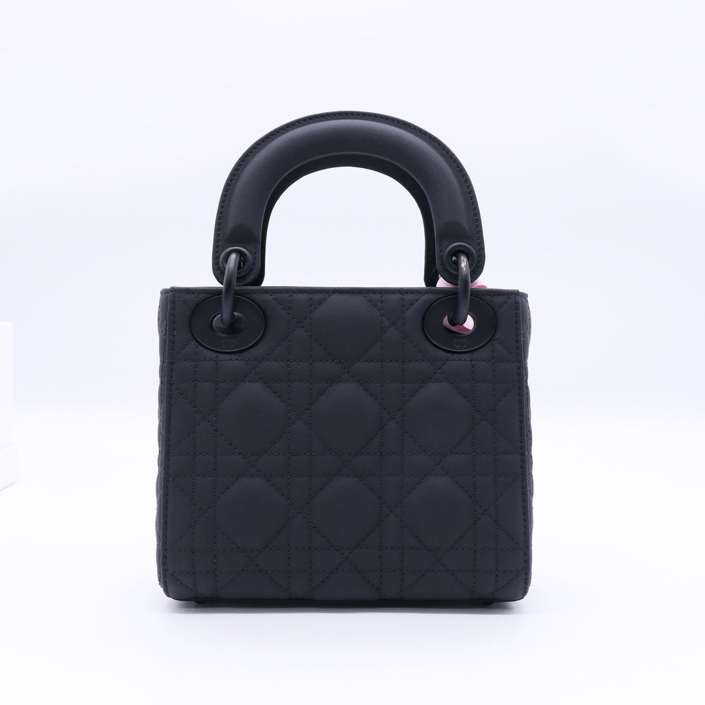 Ultra Matte Lady Dior Chain Bag Cannage Quilt Calfskin Mini Twins LDJ3297