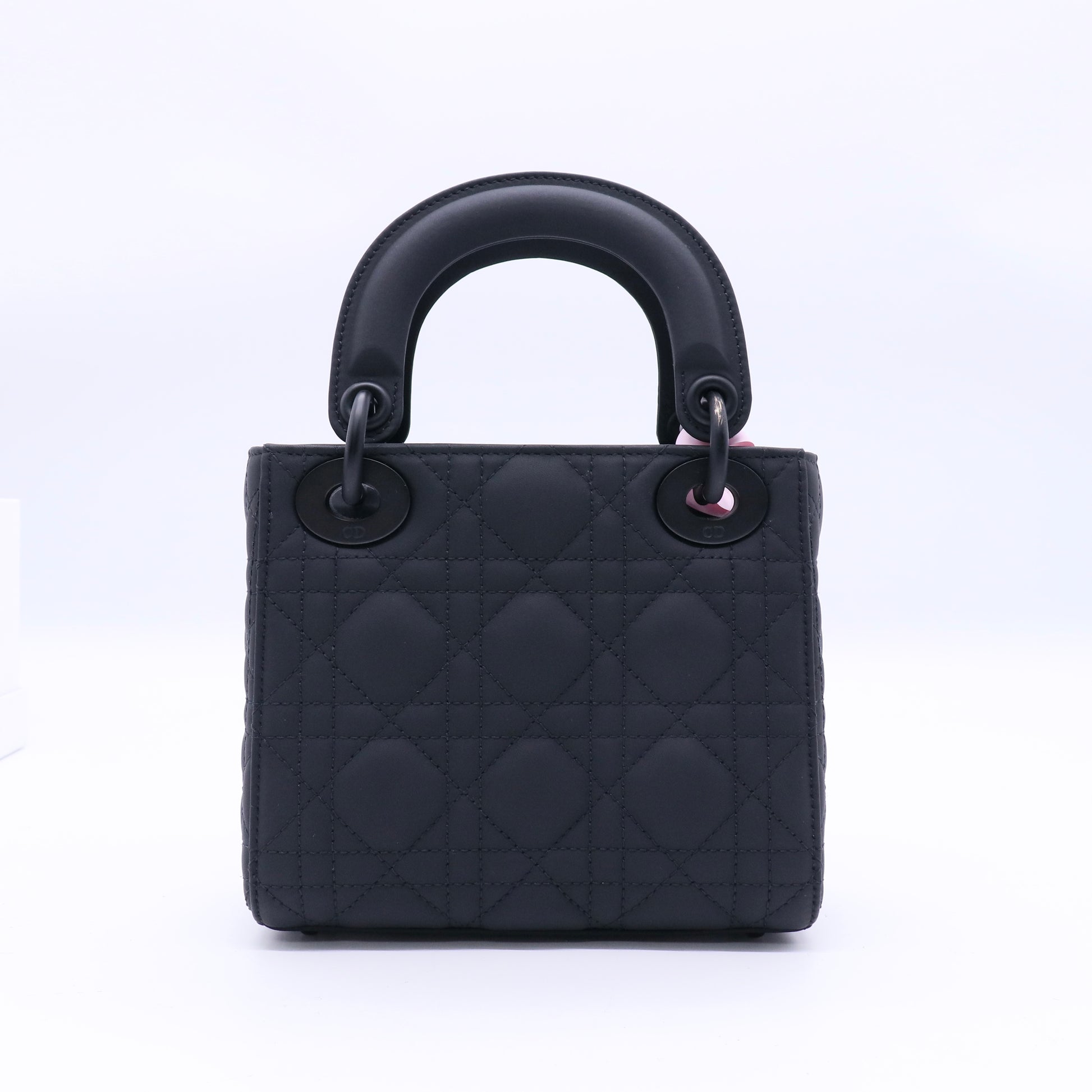 Ultra Matte Lady Dior Chain Bag Cannage Quilt Calfskin Mini Twins LDJ3297